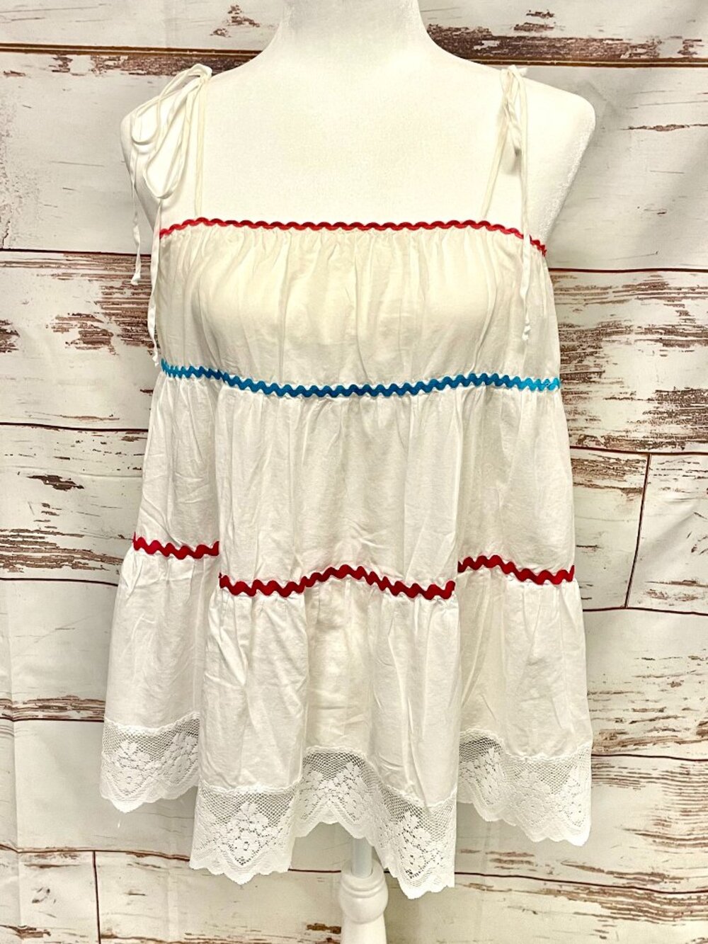 Vintage y2k Victoria's Secret Cotton Lace Top